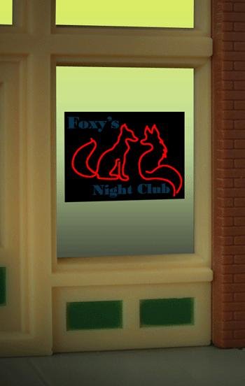 Miller Eng. - Ho/N Foxy'S Window Sign