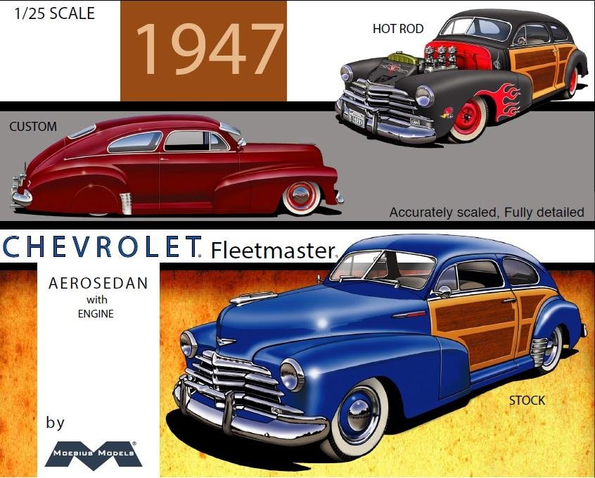 Moebius - '47 Chevy Fleetmaster Aerosedan 1:25