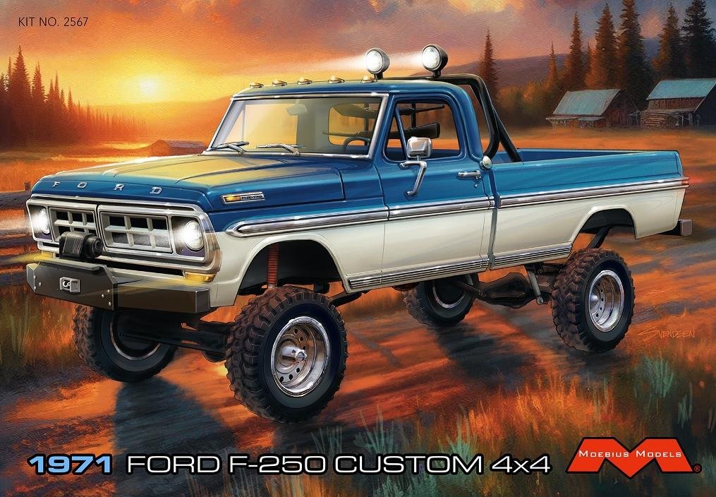 Moebius - '71 Ford Lifted F-250 Custom 4x4 1:25