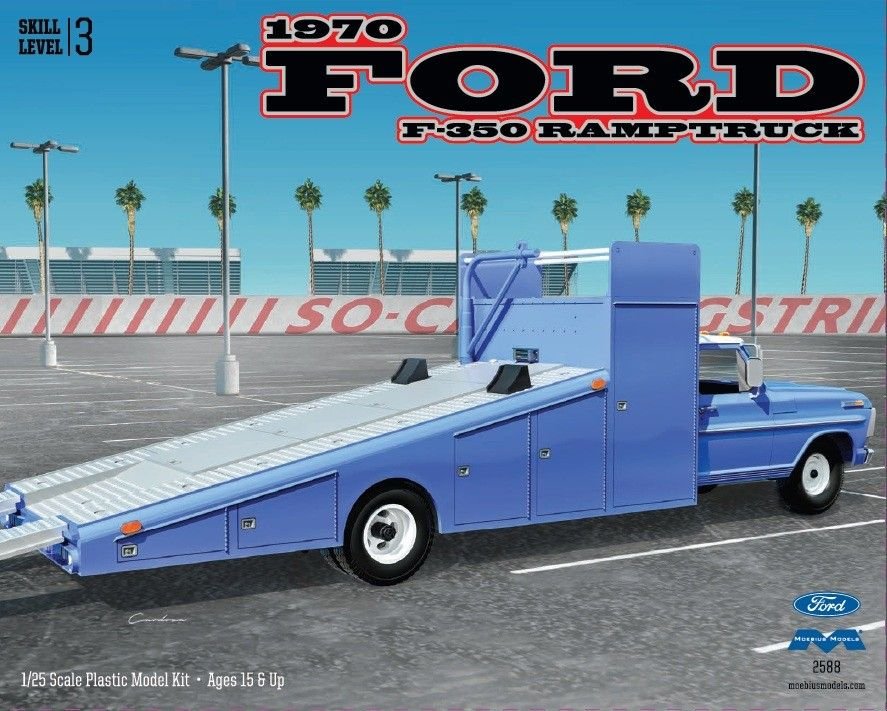 Moebius - '70 Ford F-350 Ramp Truck 1:25