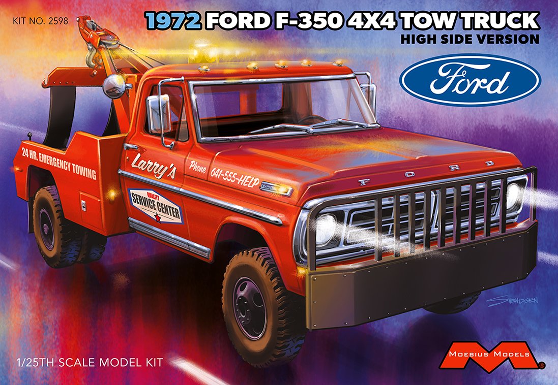 Moebius - 1969 Ford F-350 Wrecker 4x4 High Side:25