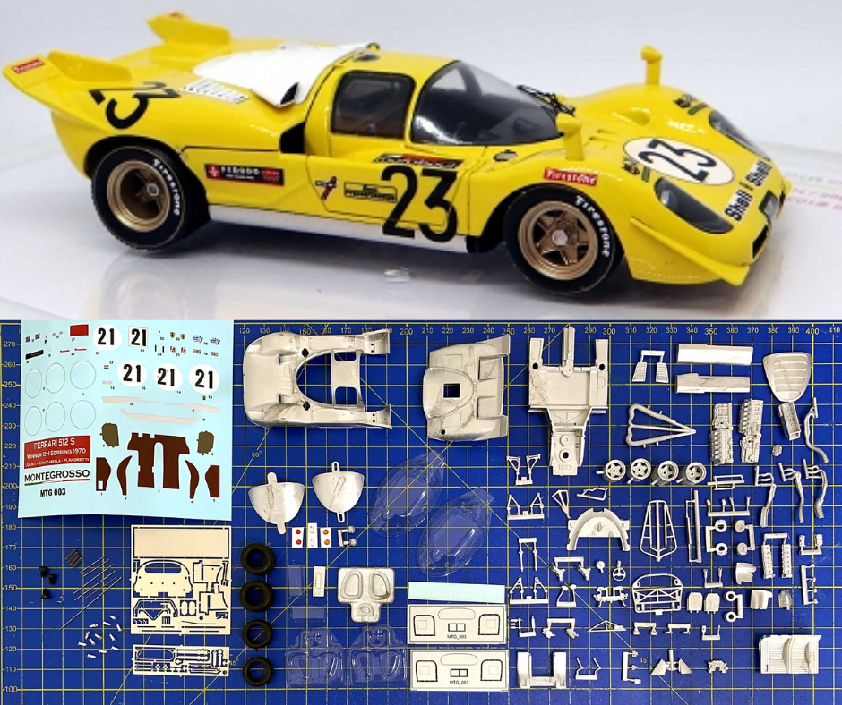 Tameo - FERRARI 512 S 1000Km SPA 1970 Derek Bell Hugues de Fierlant 1:43 Scale Kit