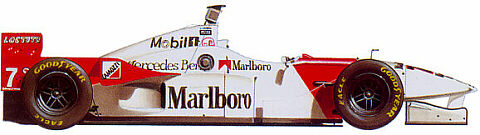 Tameo - TMK225 McLaren MP4/11 Mercedes - 1976 - White Metal Car Kit - Scale 1:43, Made in Italy