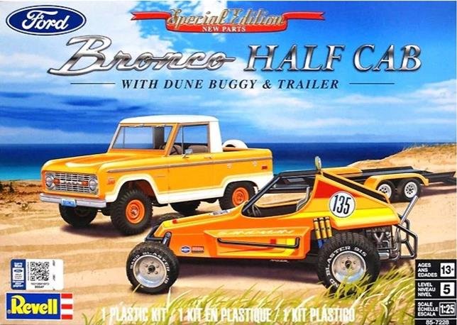 Revell - Bronco Half Cab w/Dune Bug + Trailr 1:25