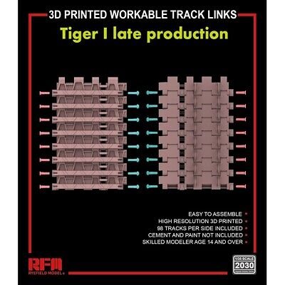 Ryefield - 3D Printed Workable Tracks Tiger I late