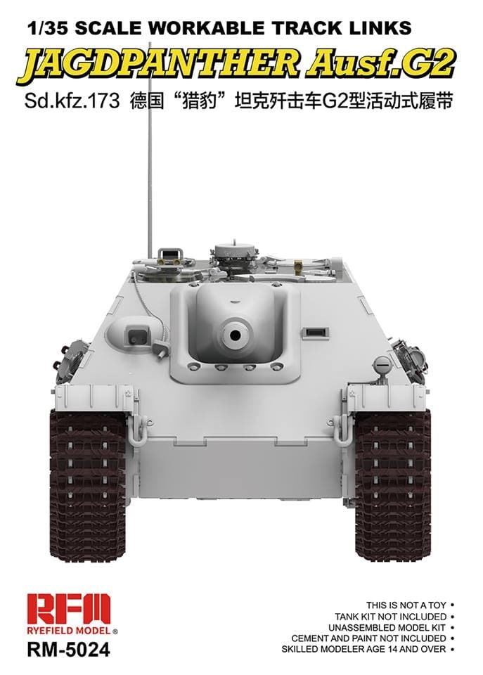 Ryefield - Jagdpanther Workable Track Links 1:35