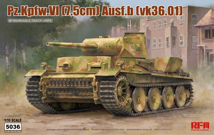 Ryefield - PZ.KPFW.VI AUSF.B VK36.01 1:35