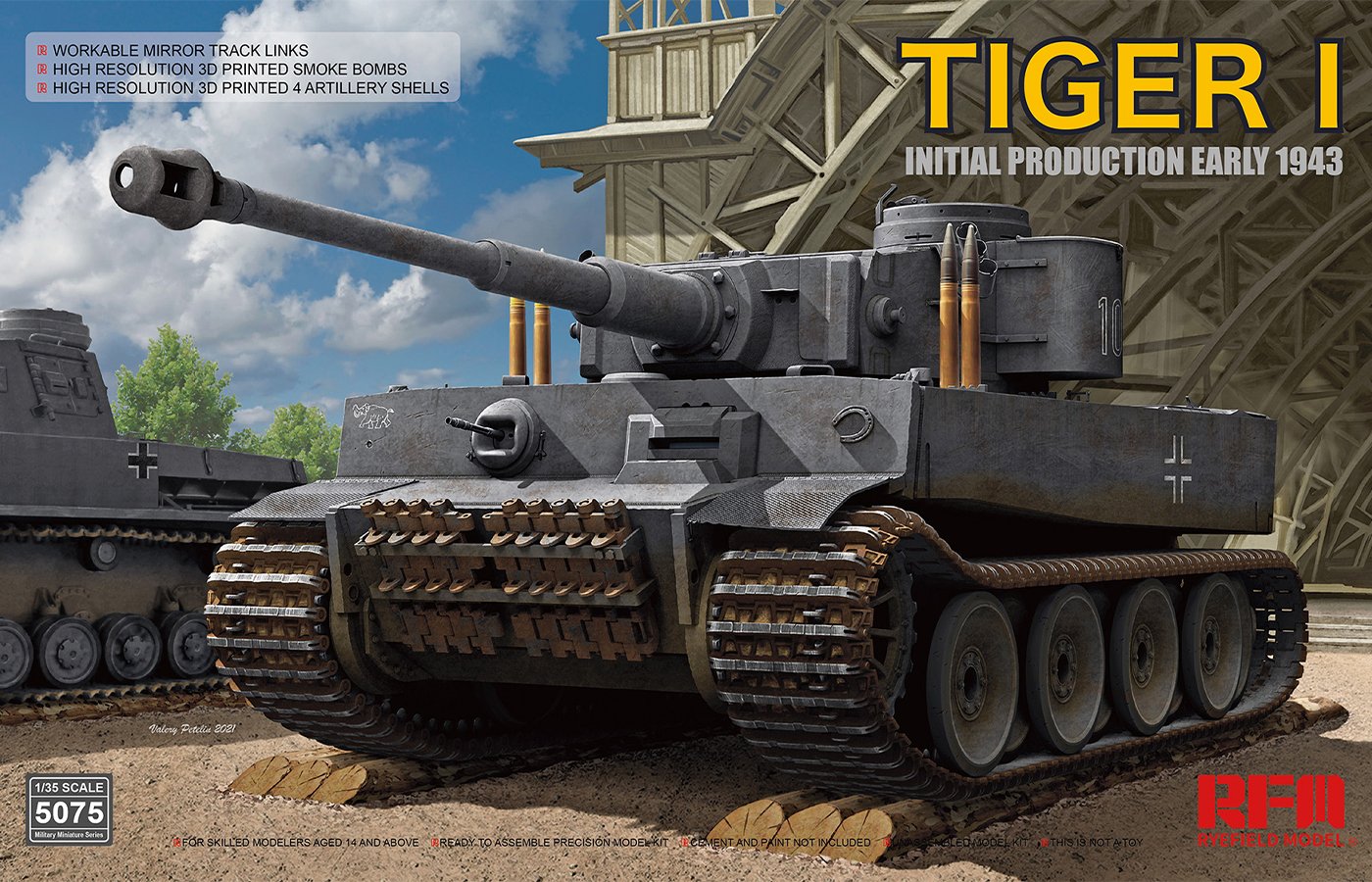 Ryefield - Tiger I Initial Prod. 1943 w/snorkl 1:35