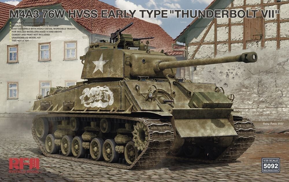 Ryefield - M4A3 76W HVSS Sherman Thunderbolt 1:35