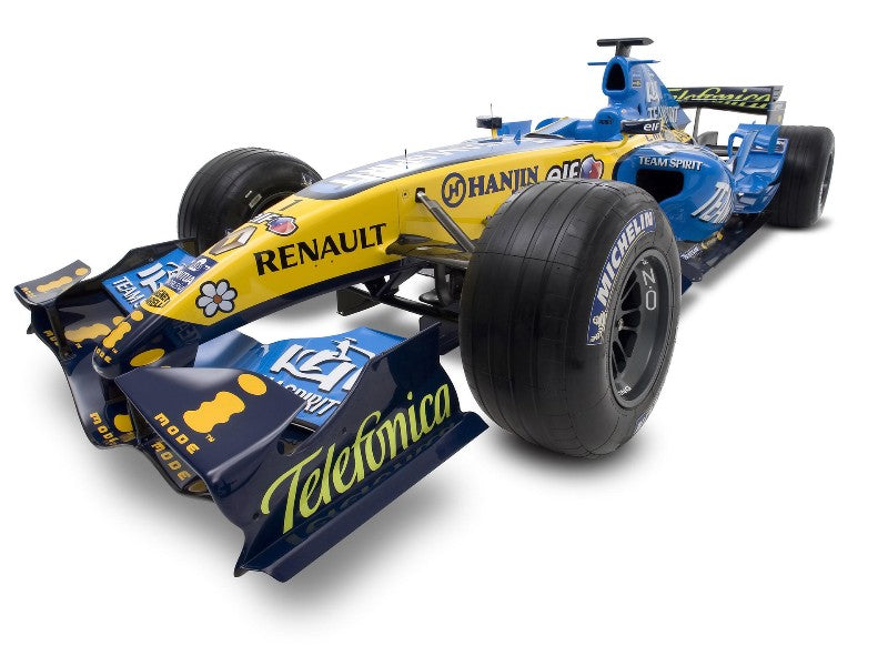 Tameo - SLK037 Renault R26 - 2006 Brazilian GP - White Metal Car Kit - Scale 1:43, Made in Italy