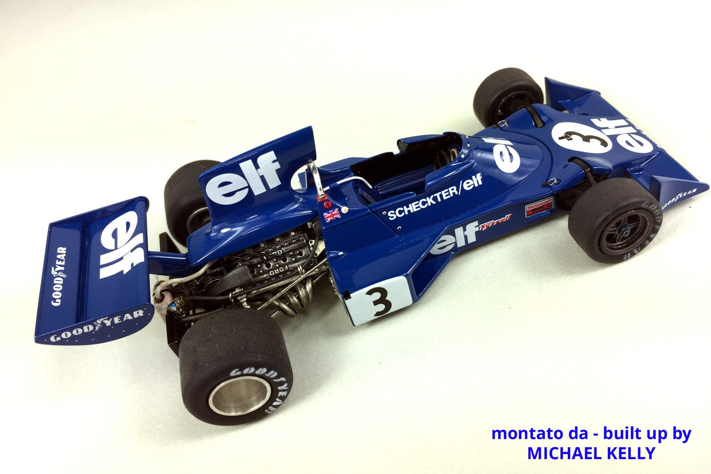 Tameo - SLK103 Tyrrell 007 Ford - 1974 - White Metal Car Kit - Scale 1:43, Made in Italy