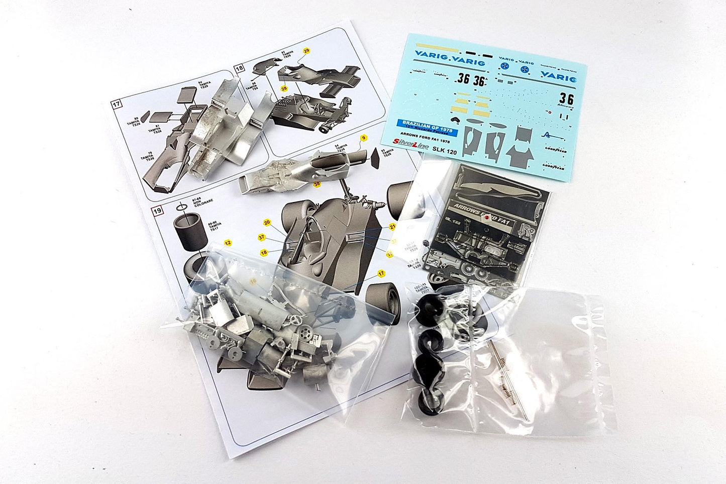 Tameo - SLK120 Arrows A1 Ford Cosworth - 1978 - White Metal Car Kit - Scale 1:43, Made in Italy