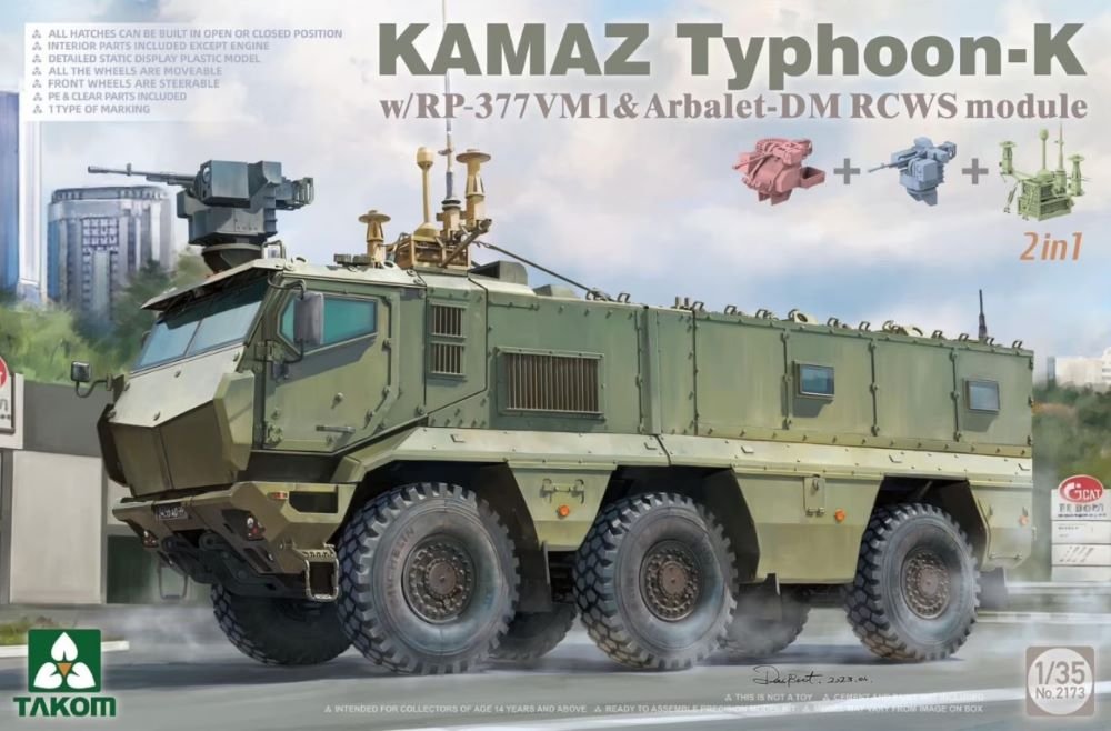 Takom - KAMAZ Typhoon-K w/377vm & RCWS 2N1 1:35