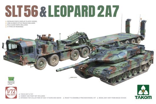 Takom - SLT56 Tank Transporter & Leopard 2kits