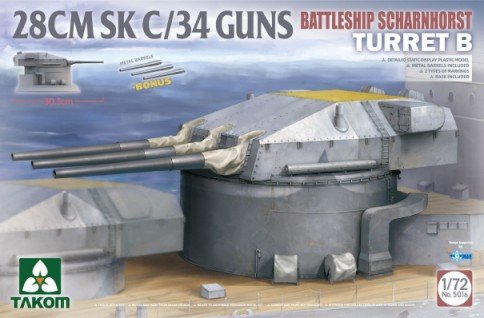 Takom - Scharnhorst Turret B 28CMSK C/34 1:72