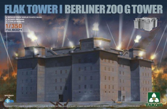 Takom - Flak Tower I Berliner Zoo G Tower 1:350