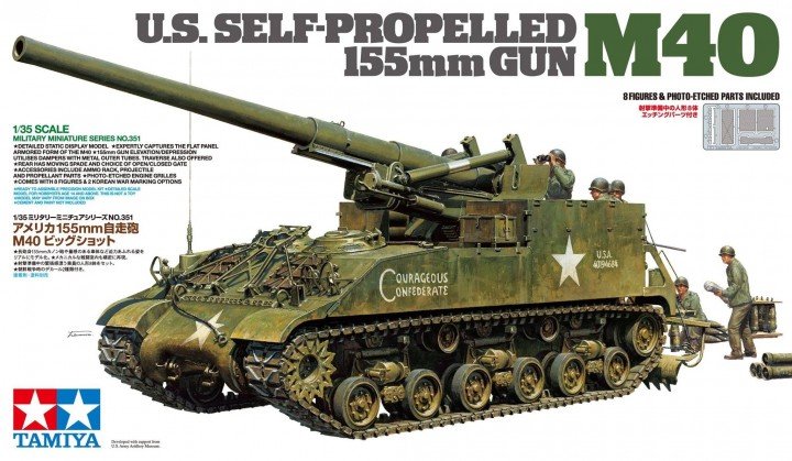 Tamiya - Us Sp 155mm Gun M40 1:35