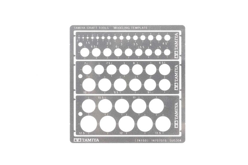 Tamiya - Modeling Template Round 1-12mm
