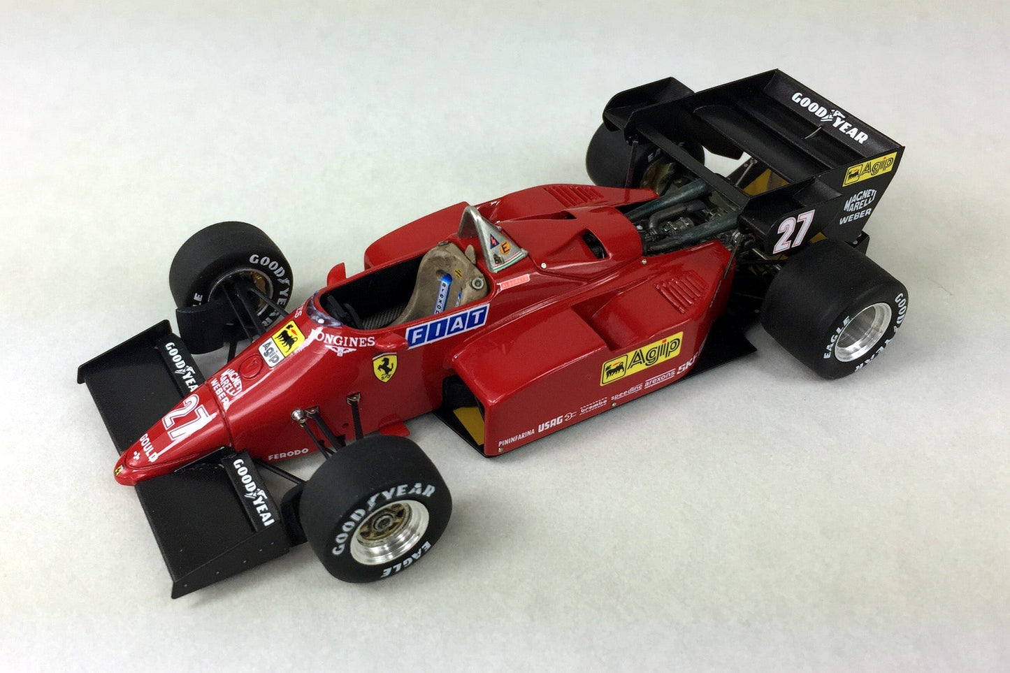 Tameo - TMK420 Ferrari 126 C4-M2 - 1984 - White Metal Car Kit - Scale 1:43, Made in Italy