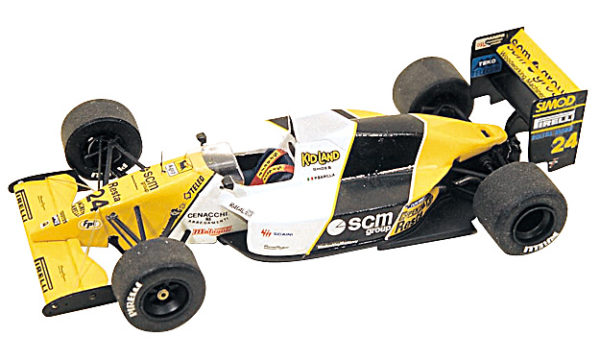 Tameo - TMK126 Minardi M-190 Cosworth- 1990 - White Metal Car Kit - Scale 1:43, Made in Italy