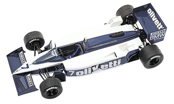 Tameo - TMK267 Brabham BT-55 BMW - 1986 - White Metal Car Kit - Scale 1:43, Made in Italy