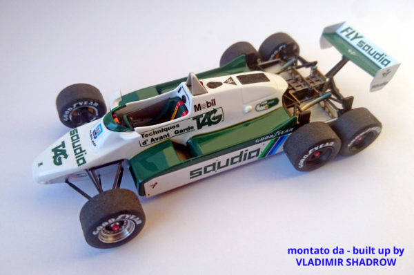 Tameo - Williams FW-08b Ford "Test Car" 1982 White Metal Car Kit Scale 1:43