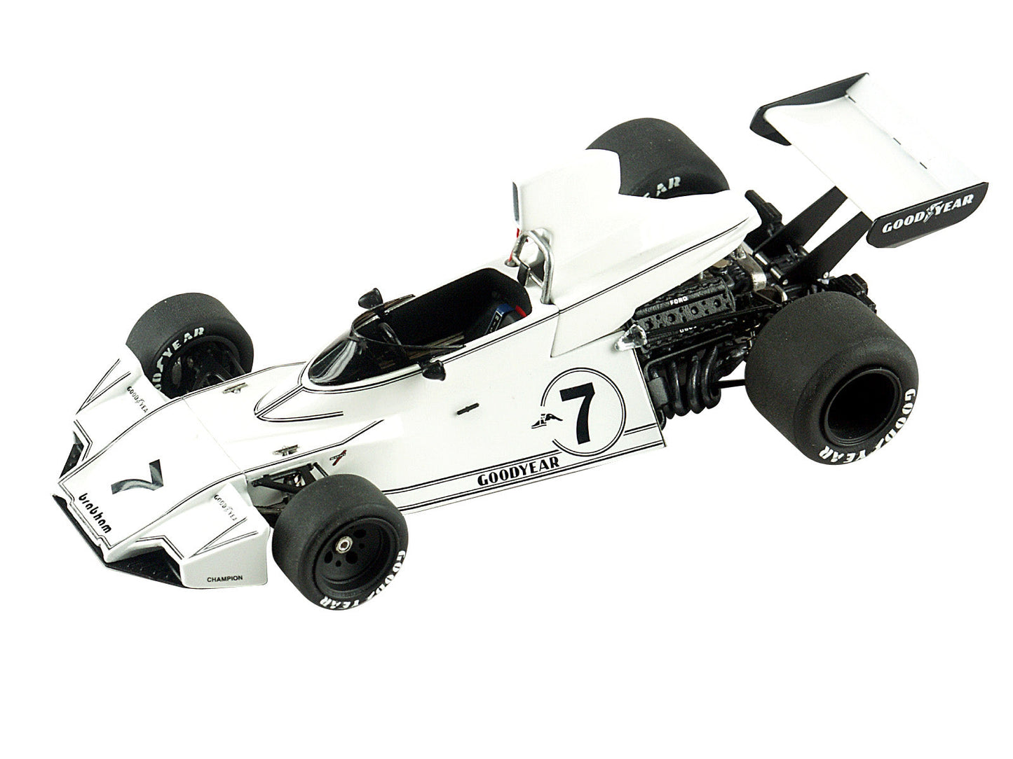 Tameo - TMK324 Brabham BT-44 Ford - 1974 - White Metal Car Kit - Scale 1:43, Made in Italy