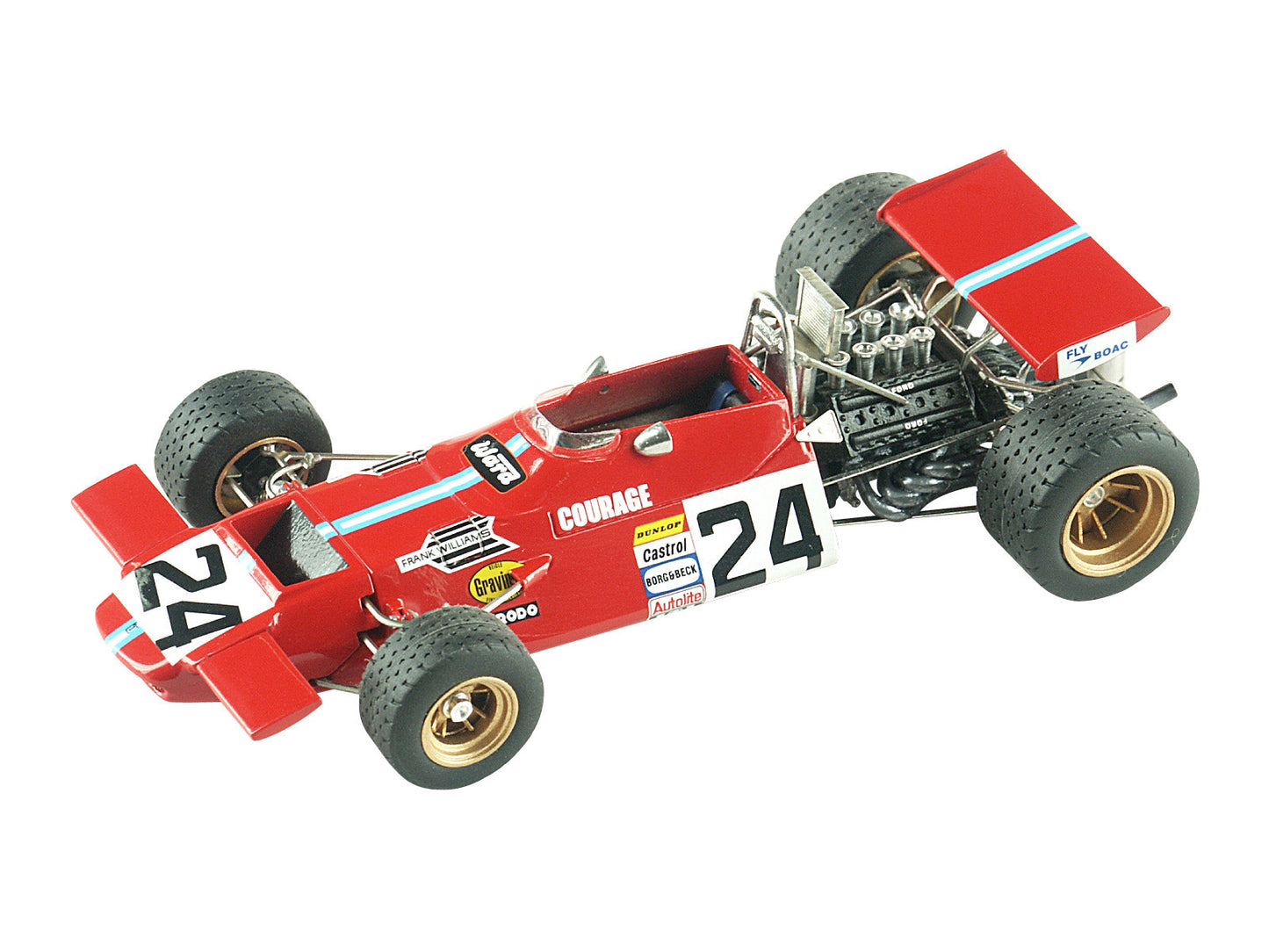 Tameo - TMK329 DeTamaso 505/38 Ford - 1970 - White Metal Car Kit - Scale 1:43, Made in Italy