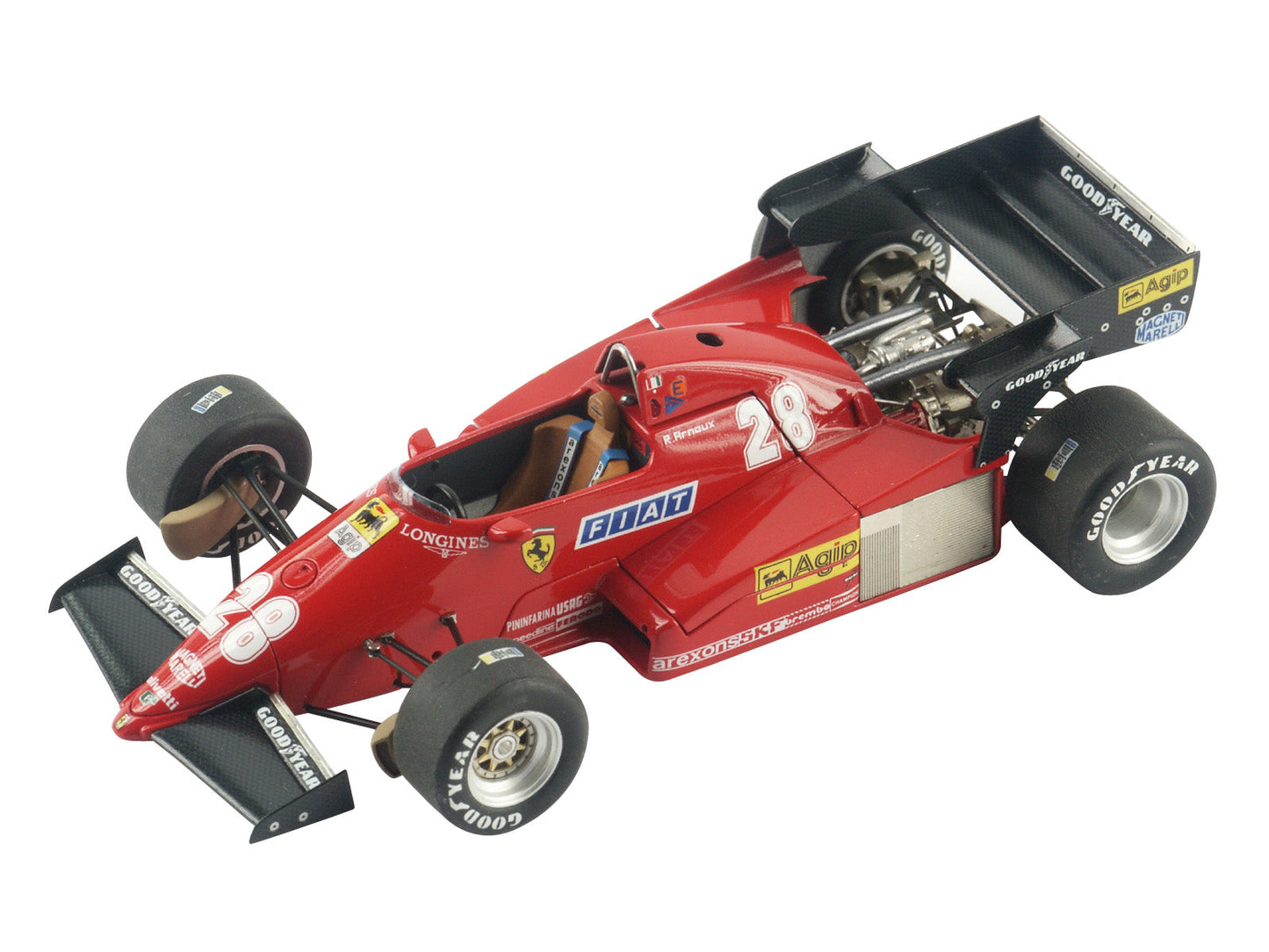 Tameo - TMK336 Ferrari 126 C3 - 1983 - White Metal Car Kit - Scale 1:43, Made in Italy