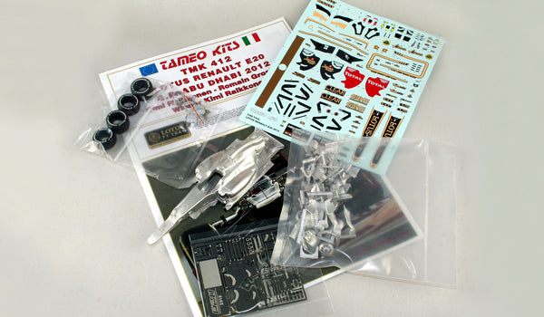 Tameo - TMK412 Lotus E20 Renault - 2012 - White Metal Car Kit - Scale 1:43, Made in Italy