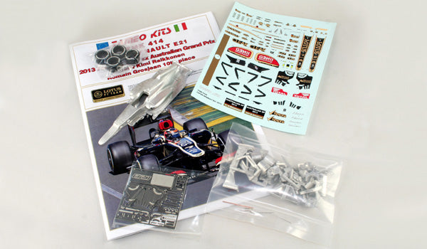 Tameo - TMK414 Lotus E21 Renault - 2013 - White Metal Car Kit - Scale 1:43, Made in Italy