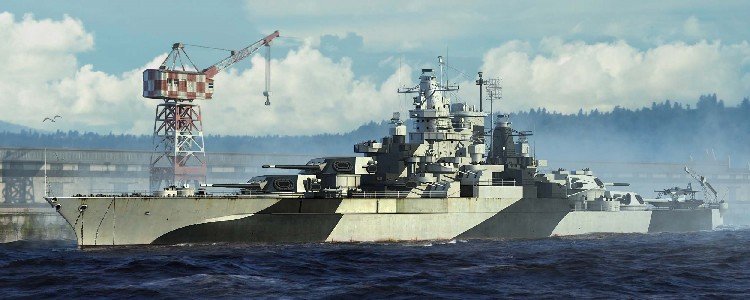 Trumpeter - Uss Tennessee Bb-43 1944 1:700