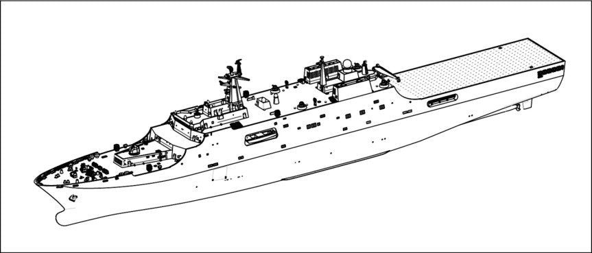 Trumpeter - PLA Navy Type071 Amphib Trans Dock 1:700
