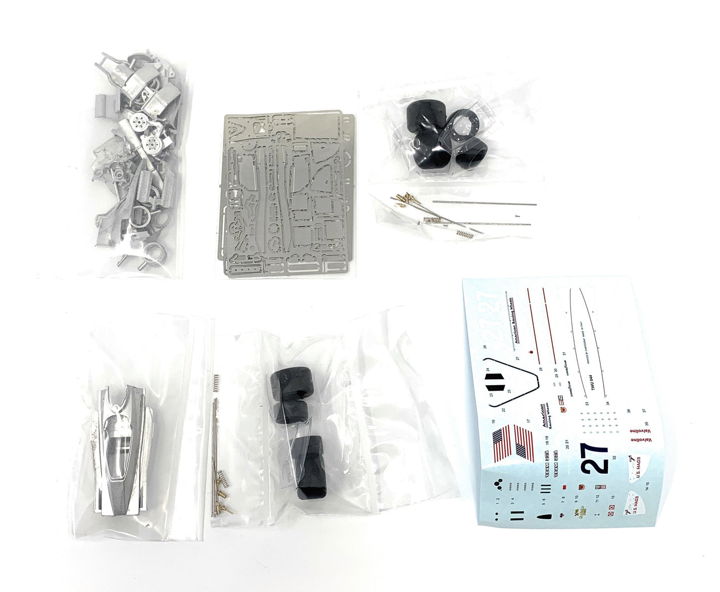 Tameo - TWU 044 Parnelli VPJ4B Mario Andretti 1976 US West GP - White Metal Car Kit - Scale 1:43