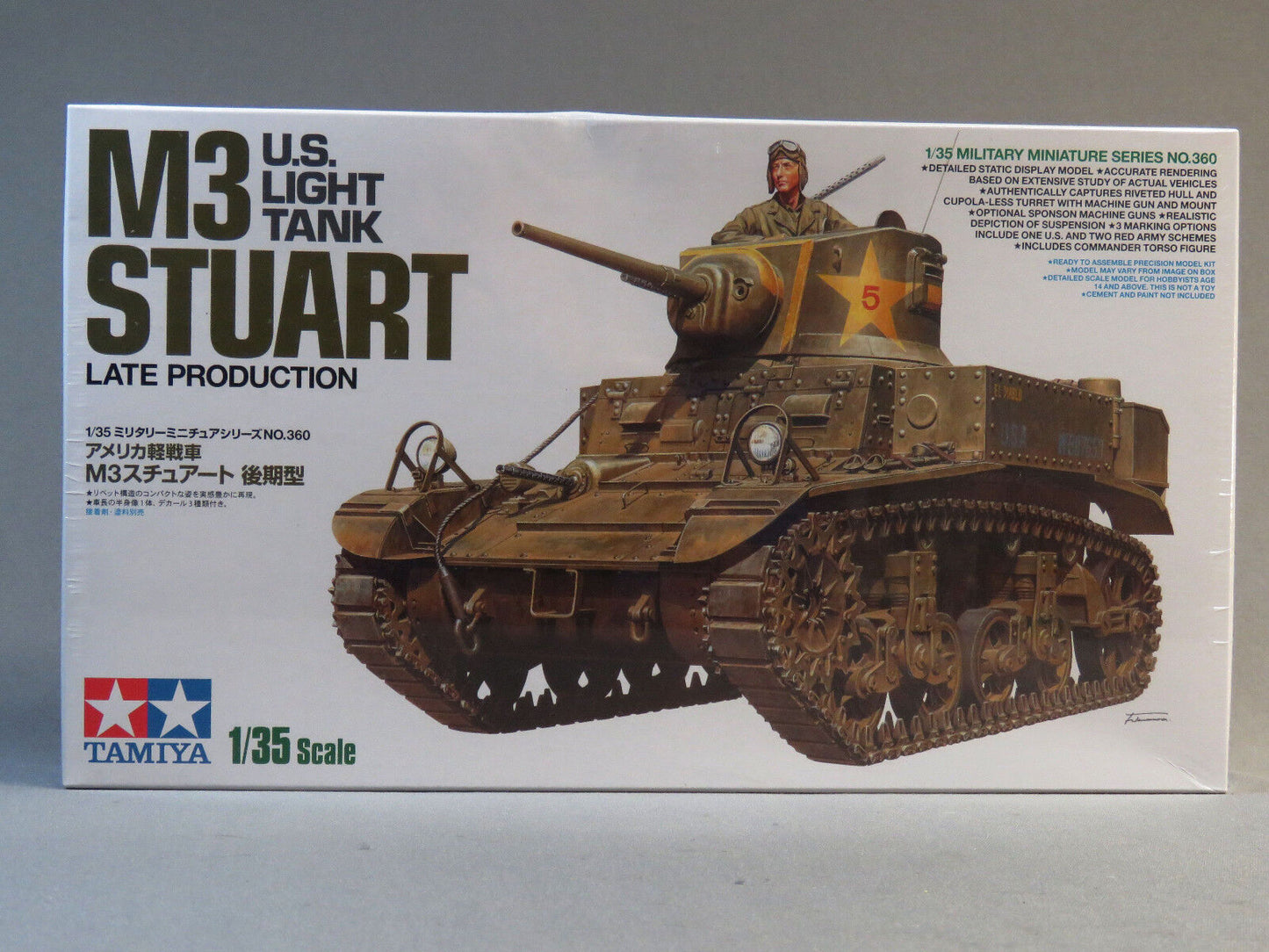 Tamiya - 1/35 U.S. Light Tank M3 Stuart Late Production