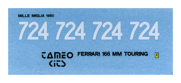Tameo - TMK034 Ferrari 195S Berlinetta Mille Miglia #724 Marzotto/Crosara