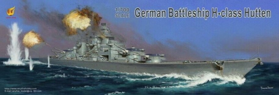 Very Fire - German H-Class BS Deluxe Kit 1:700