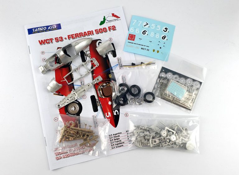 Tameo - WCT053 Ferrari 500F2 - British G.P. 1953 - White Metal Car Kit - Scale 1:43