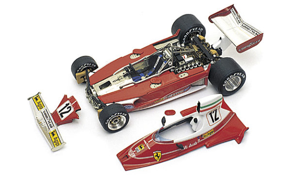 Tameo - WCT075 Ferrari 312T - 1975 Monaco Grand Prix - White Metal Car Kit - Scale 1:43, Made in Italy
