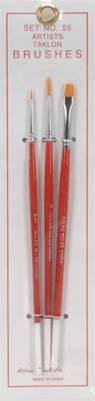 Art Taklon 0,1,10/0 Brush Set
