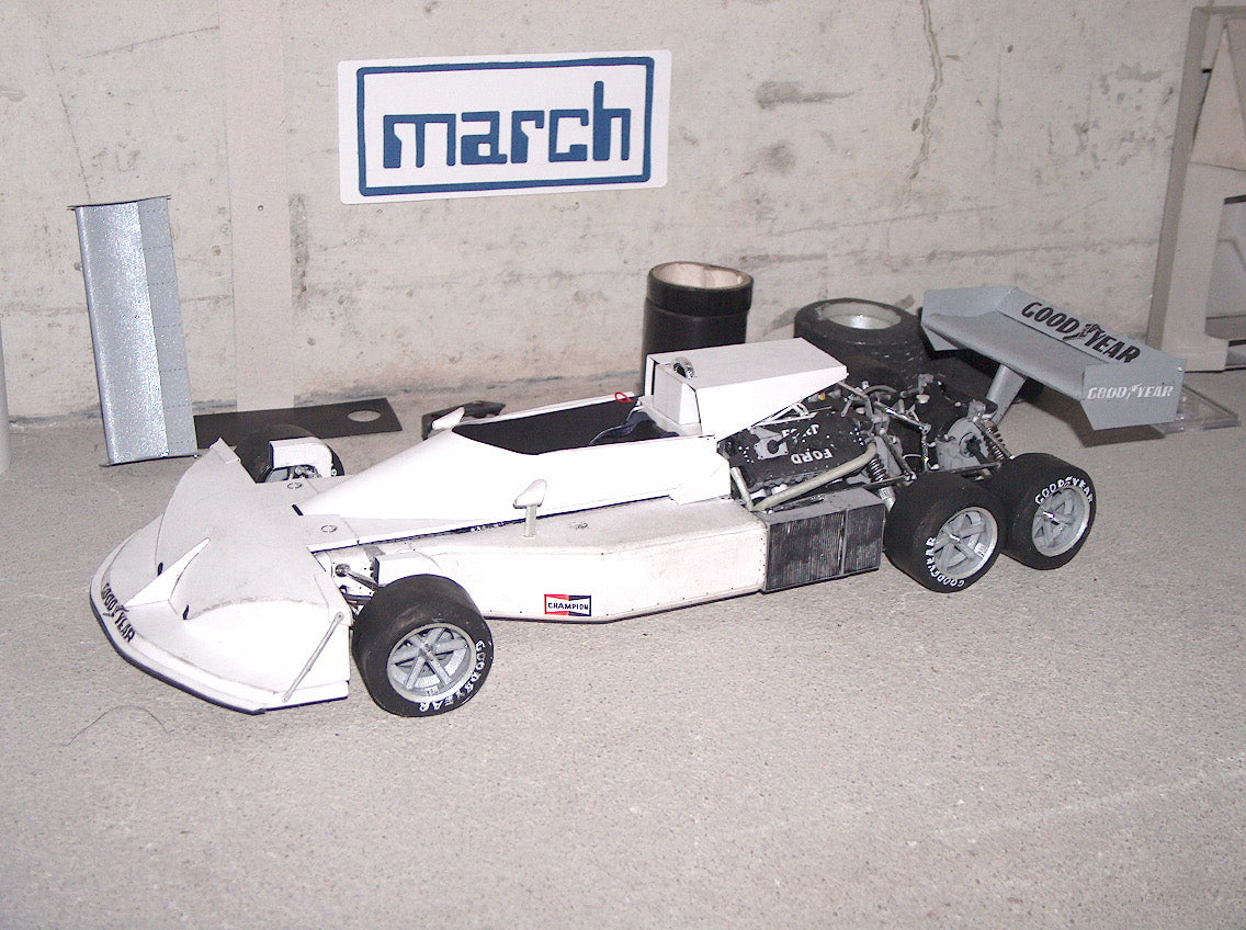 Tameo - TMK260 March 2-4-0 Ford "Press Version" - 1976 - White Metal Car Kit - Scale 1:43, Made in Italy