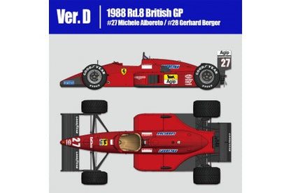 Tameo - Ferrari F.187/88c - 1988 White Metal Car Kit Scale 1:43