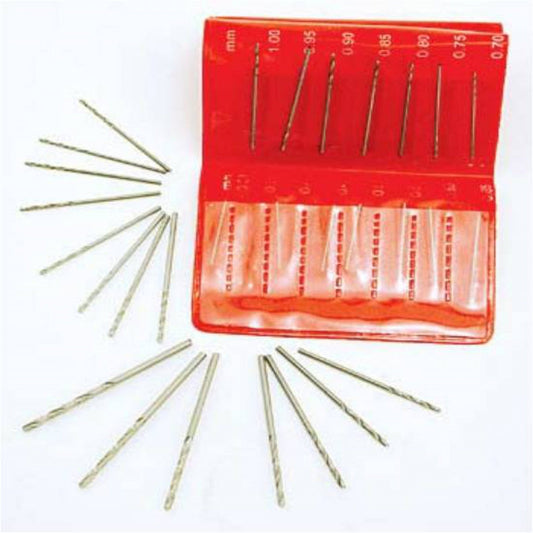 15-Pc. Metric Drill Set 1.05mm to 2.0 mm