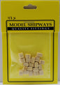 Model Expo - 1/4" (7mm) Boxwood Triple Sheave Block 20 pcs