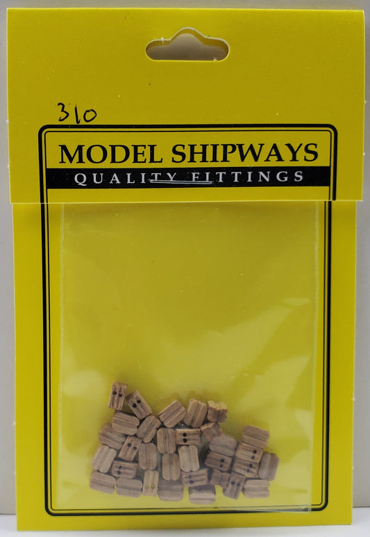 Model Expo - 3/16" (5mm) Walnut Double Sheave Block 30 pcs