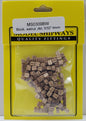 Model Expo - 5/32" (4mm) Walnut Double Sheave Block 150 pcs