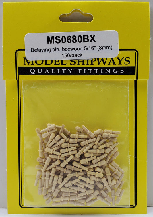 Model Expo - 5/16" (8mm) Boxwood Belaying Pin 150 pcs