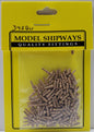 Model Expo - 3/8" (10mm) Walnut Belaying Pin 150 pcs