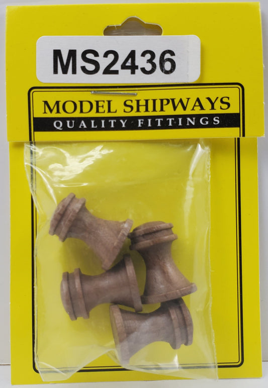 Model Expo - 5/16" (20mm) Walnut Capstan 4 pcs