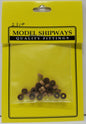 Model Expo - 3/16" (5mm) Wood Canon Wheels (Trucks) 24 pcs